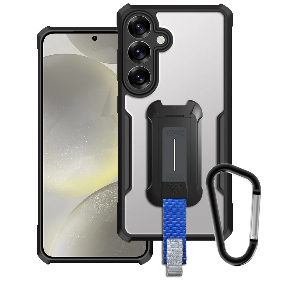 TX-SS25-S25P | Samsung Galaxy S25+ S25 Plus SM-S936 Case | Slim Shockproof Case w/ KEY Mount & Carabiner