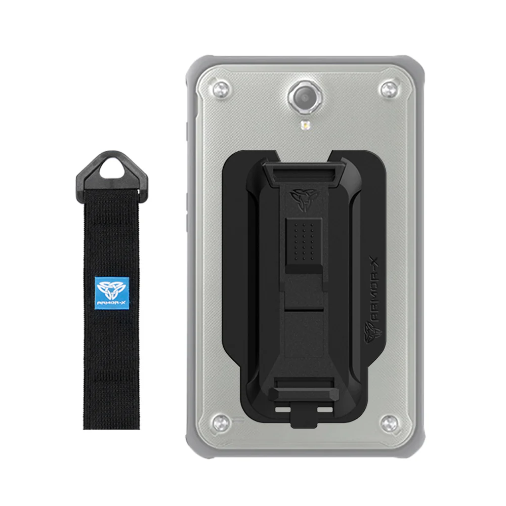 UA32T | Samsung Galaxy Tab Active T365 | Adhesive universal adaptor with hand strap & Kick-stand TYPE-T