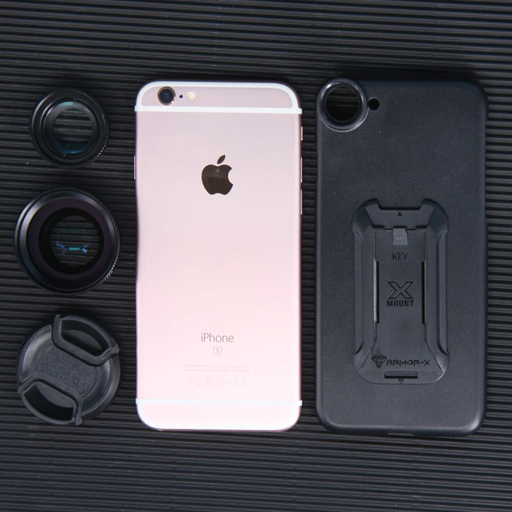 UAX-Fi6 | iPhone 6 / 6S Case | Mountable case with 0.7X HD wide angle lens and 12X Micro lens - Image 7