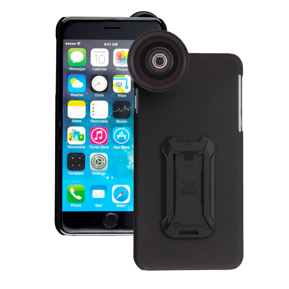 UAX-Fi6P | iPhone 6 / 6S Plus Case | Mountable case with 0.7X HD wide angle lens and 12X Micro lens