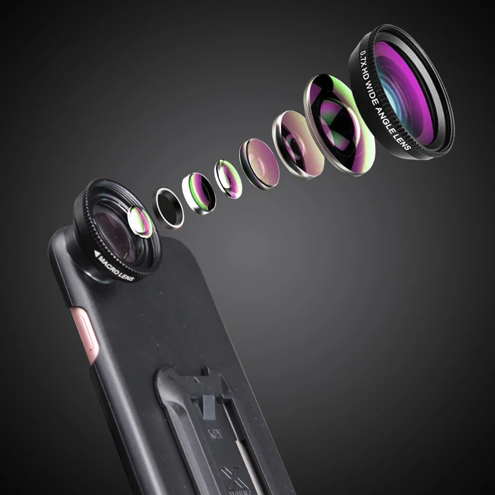UAX-Fi6P | iPhone 6 / 6S Plus Case | Mountable case with 0.7X HD wide angle lens and 12X Micro lens - Image 6