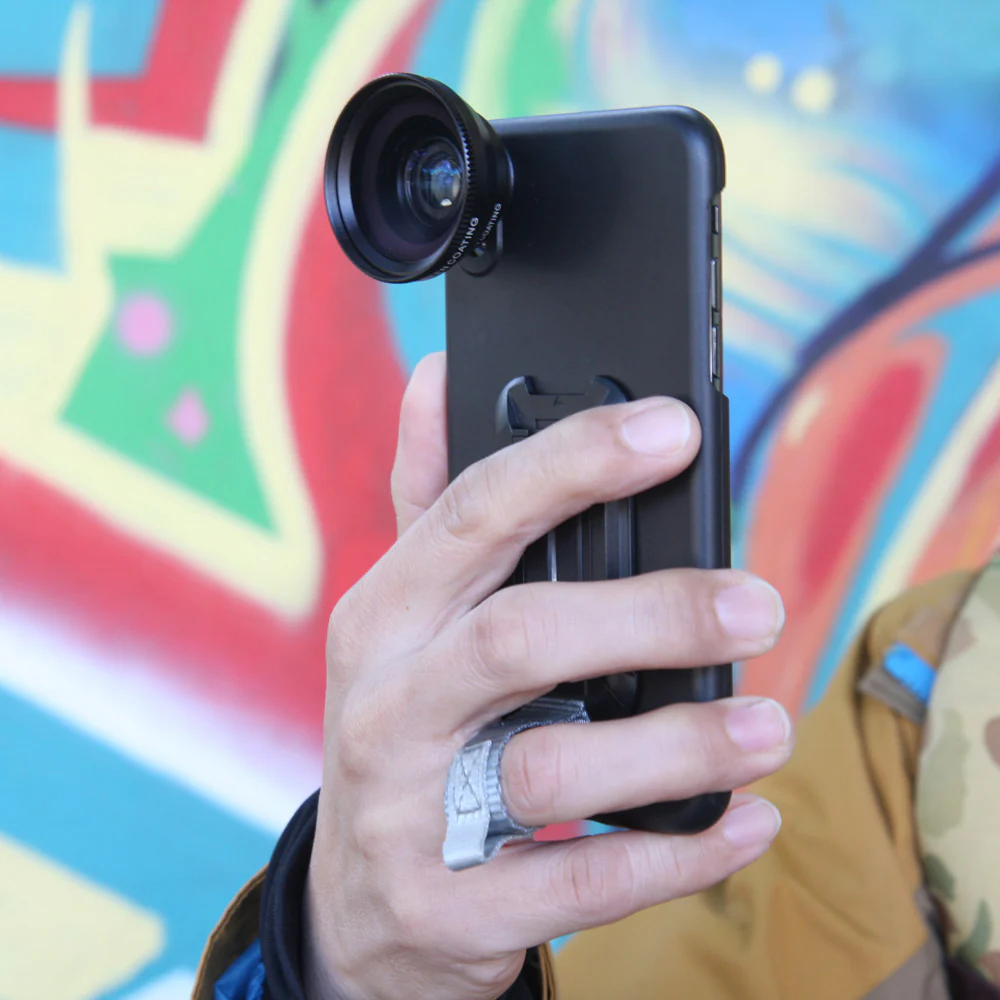 UAX-FiPH-11 | iPhone 11 Case | Mountable case with 0.7X HD wide angle lens & 12X Micro lens - Image 4