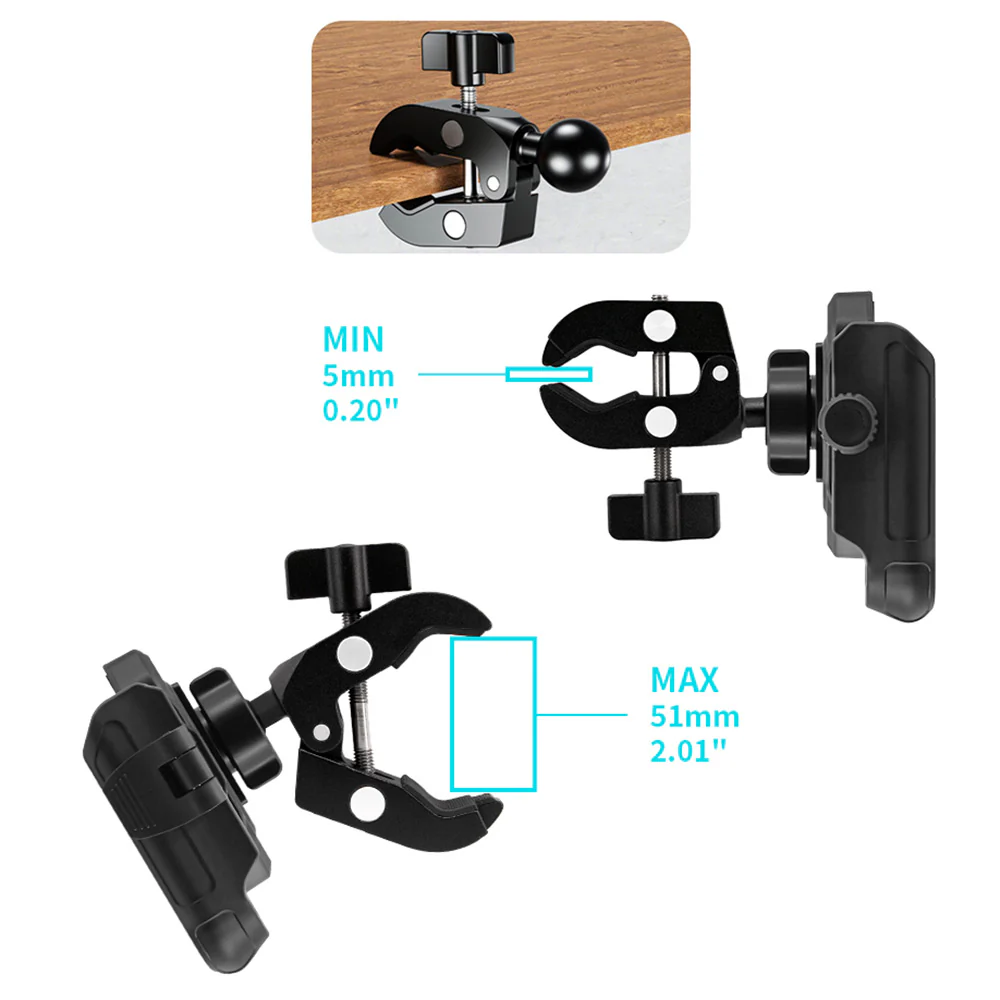 UCP-X132 | Quick Release Handle Bar Mount Universal Mount | Design for Phone - Image 3