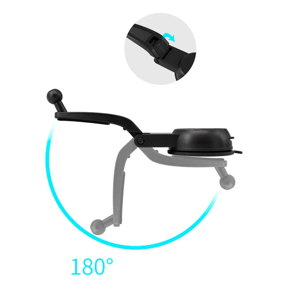 UCP-X136 | Folding Car Dashboard Suction Cup Universal Mount | Design for Phone - Image 5