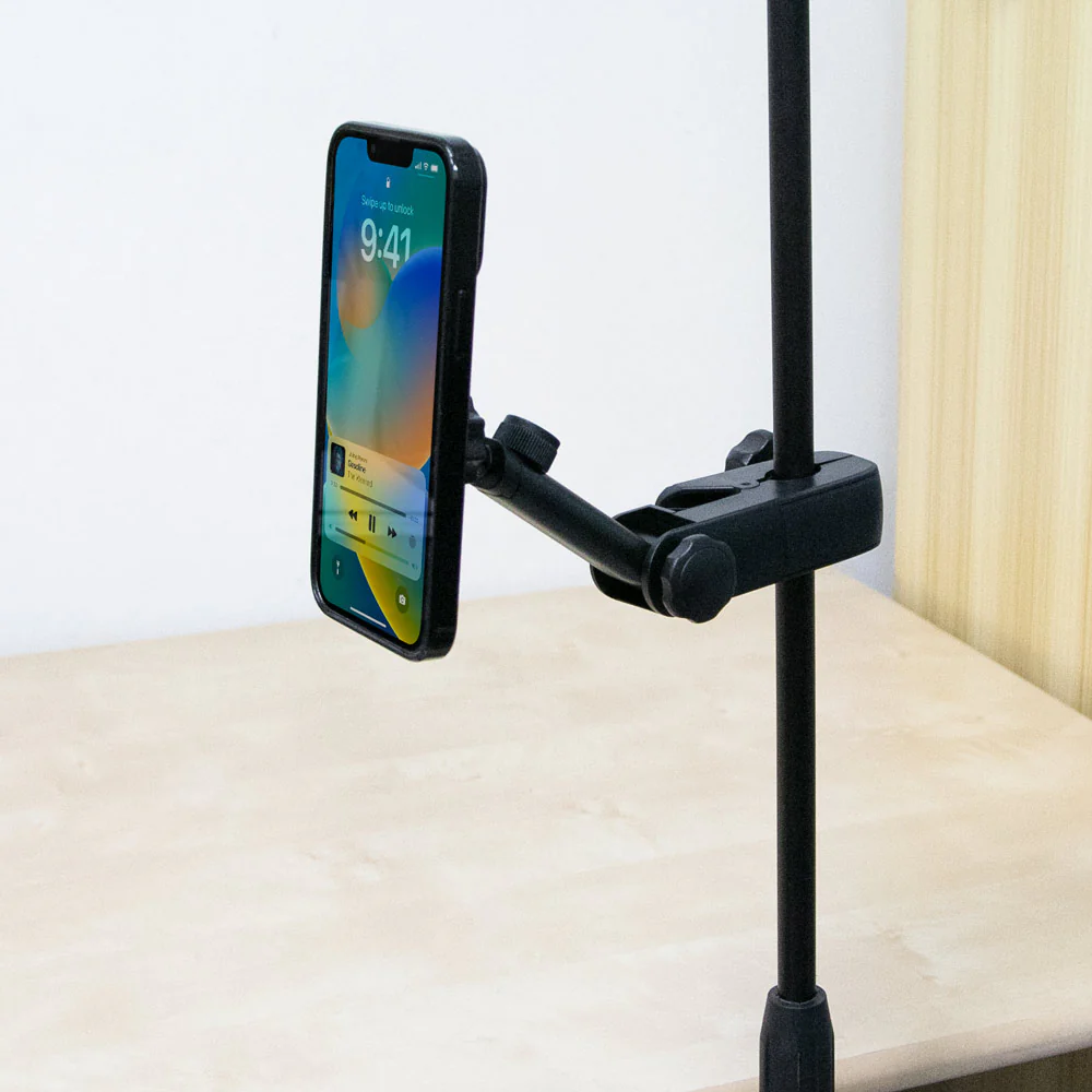 UCP-X140 | Microphone Stand Clamp Universal Mount | Design for Phone - Image 2