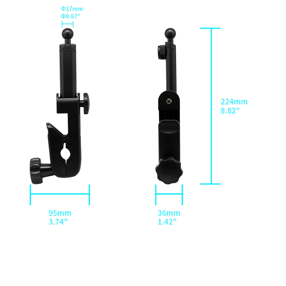 UCP-X140 | Microphone Stand Clamp Universal Mount | Design for Phone - Image 4