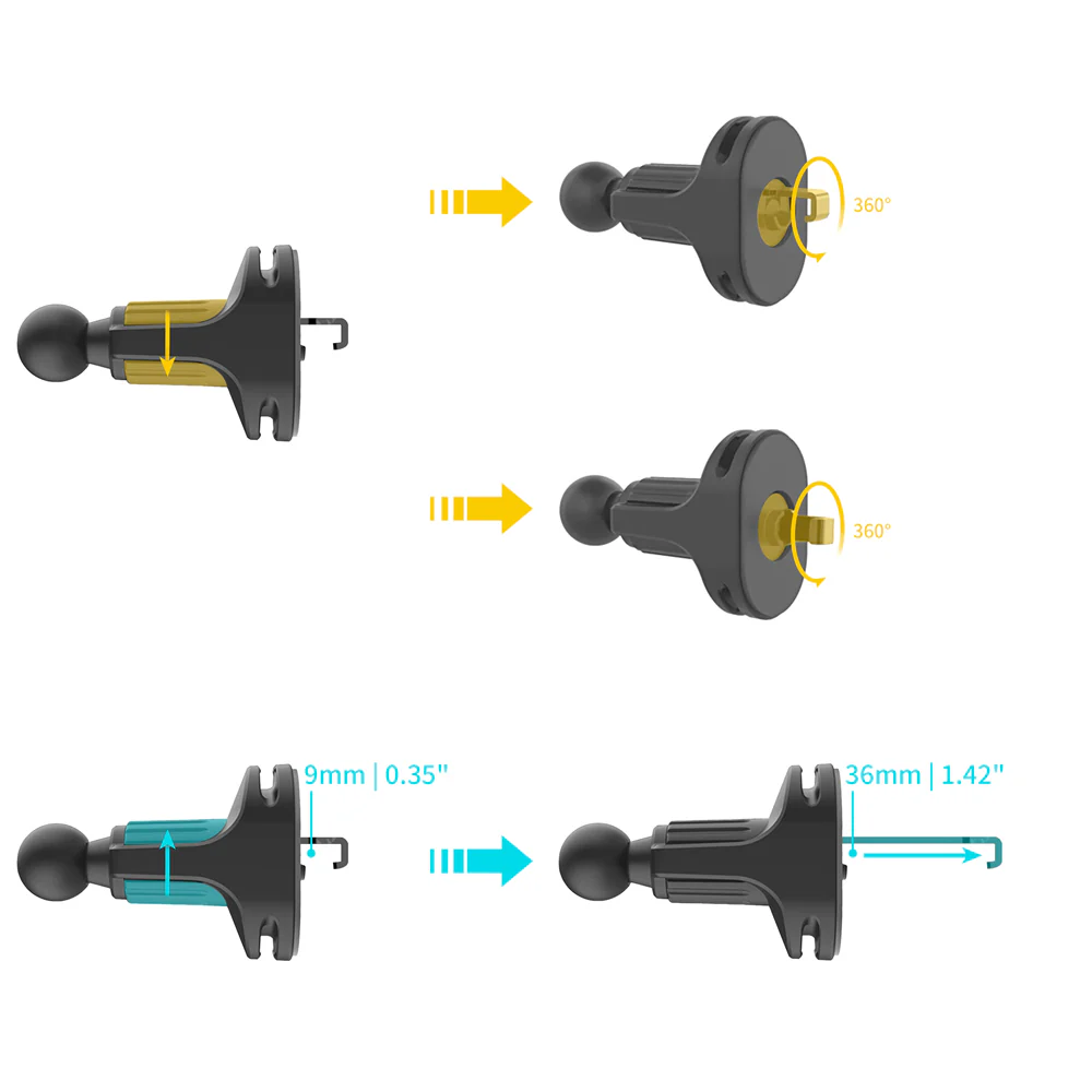 UCP-X160 | Car Air Vent Universal Mount | Design for Phone - Image 4