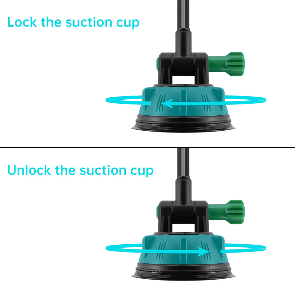UCP-X183 | Truck / Work Van / Bus Dashboard Extra Long Suction Cup Car Universal Mount With Cable Management Design | Design for Phone - Image 4