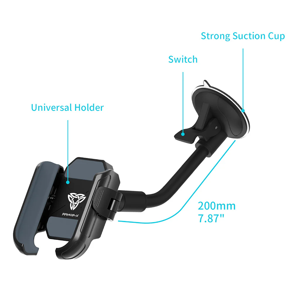 UCP-X94 | Flexi Arm Suction Cup Universal Mount *SHORT | Design for Phone - Image 3