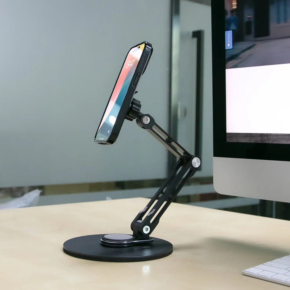 UCP-X154 | Adjustable Foldable Swivel Desktop Universal Mount | Design for Phone - Image 2