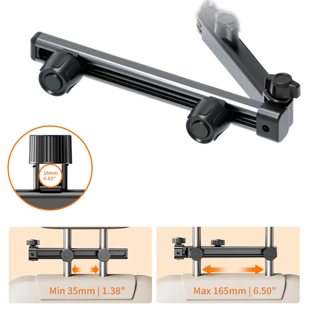 VSA-X155 | Telescopic Arm Back Seat Mount VESA Mount ( 75x75mm | 50x50mm ) | Design for Tablet - Image 2