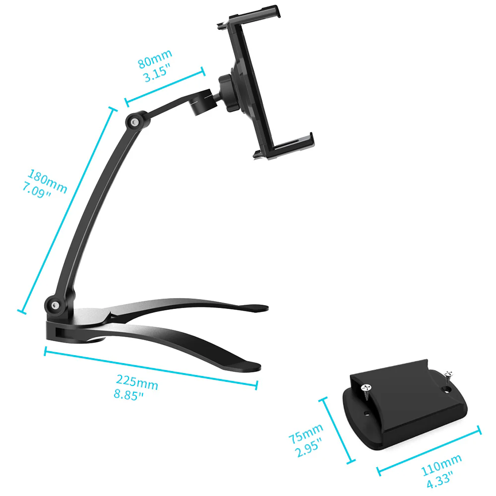 UCT-C01 | 3-in-1 Tablet Adjustable Wall & Desktop Stand | Design for iPad, Galaxy Tab & Tablet - Image 5