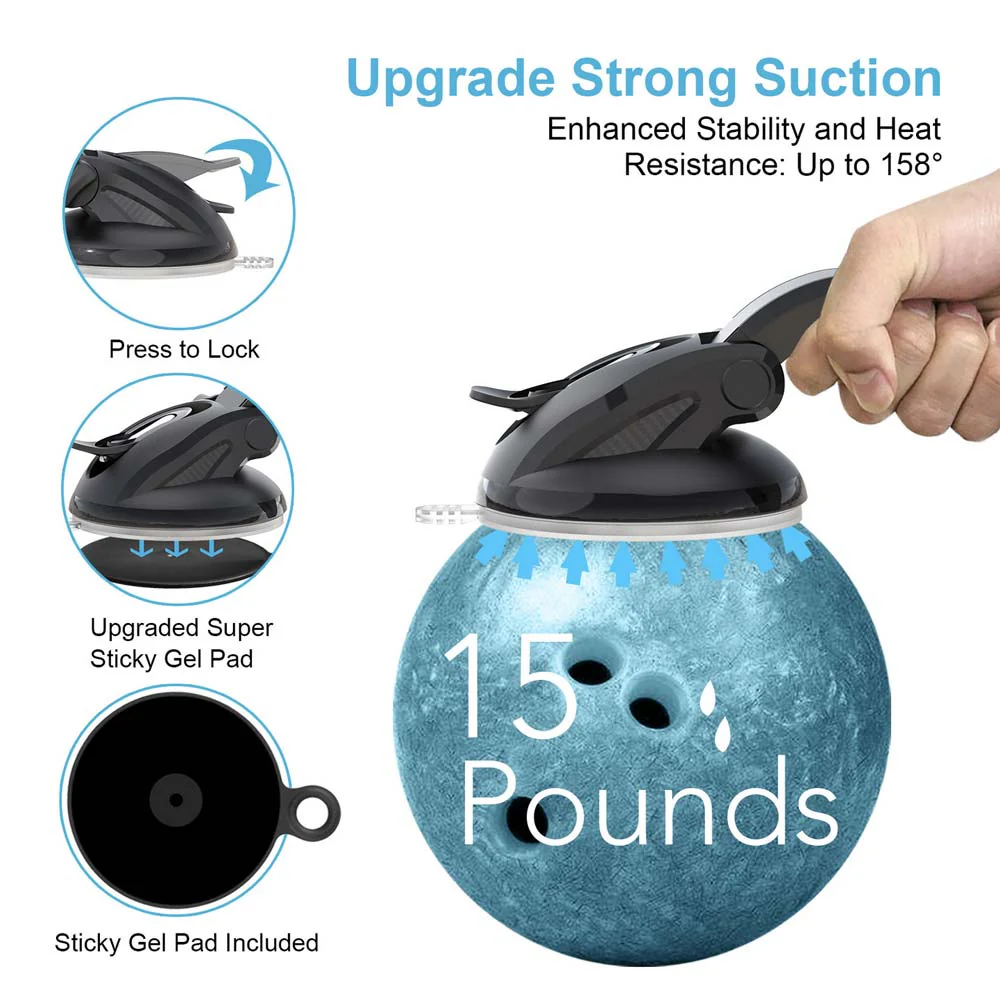 UCT-X121 | Car Dashboard Suction Mount Universal Mount | Design for iPad, Galaxy Tab & Tablet - Image 5
