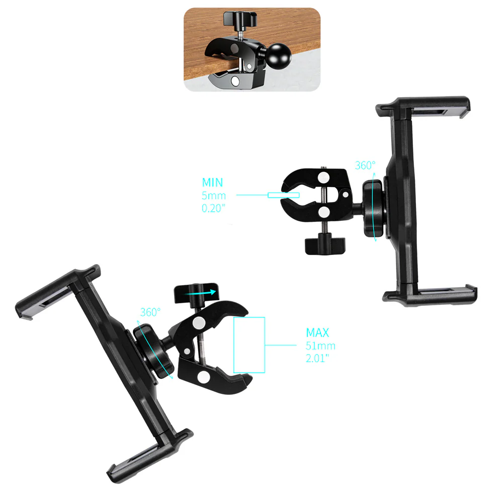 UCT-X132 | Quick Release Handle Bar Mount Universal Mount | Design for iPad, Galaxy Tab & Tablet - Image 6
