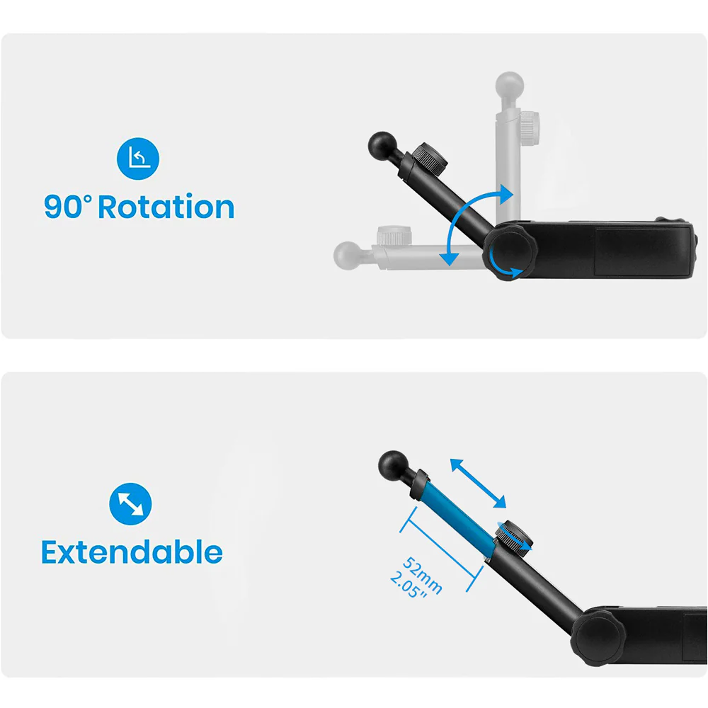 UCT-X140 | Microphone Stand Clamp Universal Mount | Design for iPad, Galaxy Tab & Tablet - Image 5