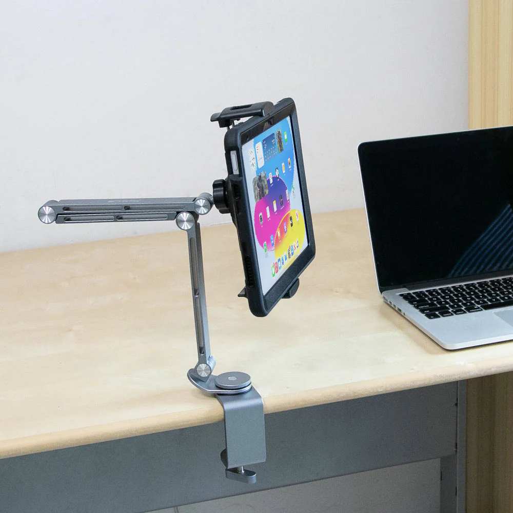 UCT-X143 | Foldable Arm Desk Clamp Universal Mount | Design for iPad, Galaxy Tab & Tablet - Image 6