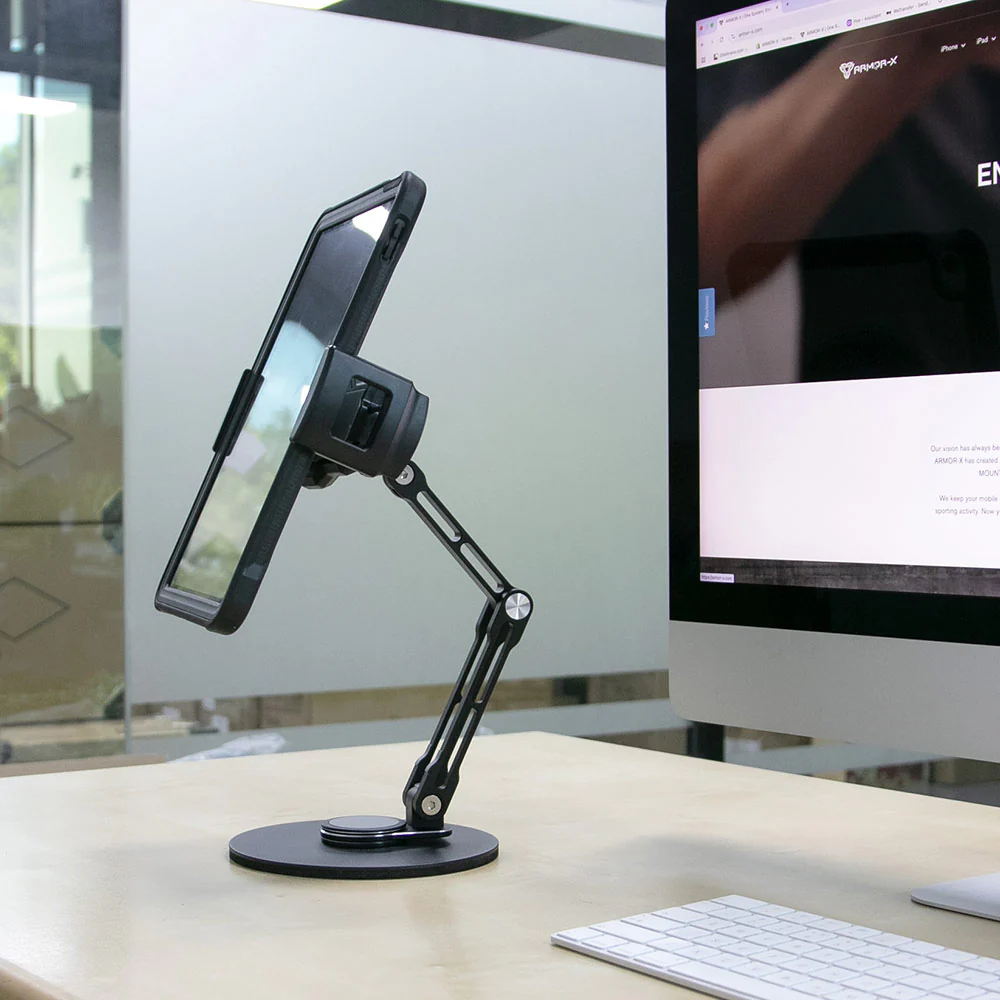 UCT-X154 | Adjustable Foldable Swivel Desktop Universal Mount | Design for iPad, Galaxy Tab & Tablet - Image 2