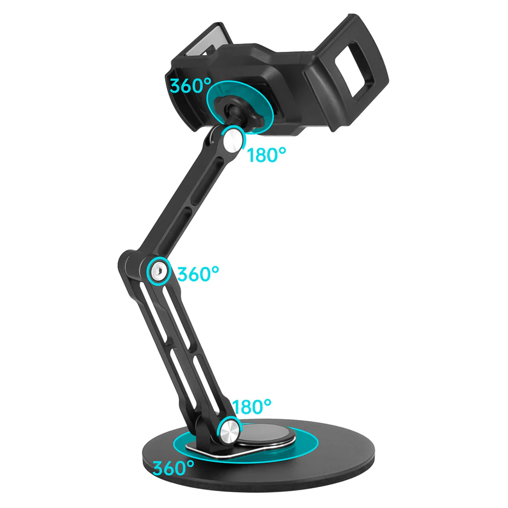 UCT-X154 | Adjustable Foldable Swivel Desktop Universal Mount | Design for iPad, Galaxy Tab & Tablet - Image 6