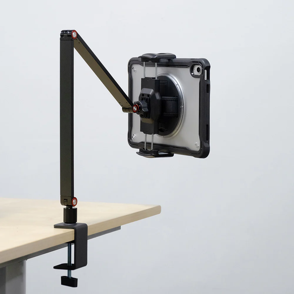 UCT-X163 | Foldable Tabletop Clamp Universal Mount | Design for iPad, Galaxy Tab & Tablet - Image 2
