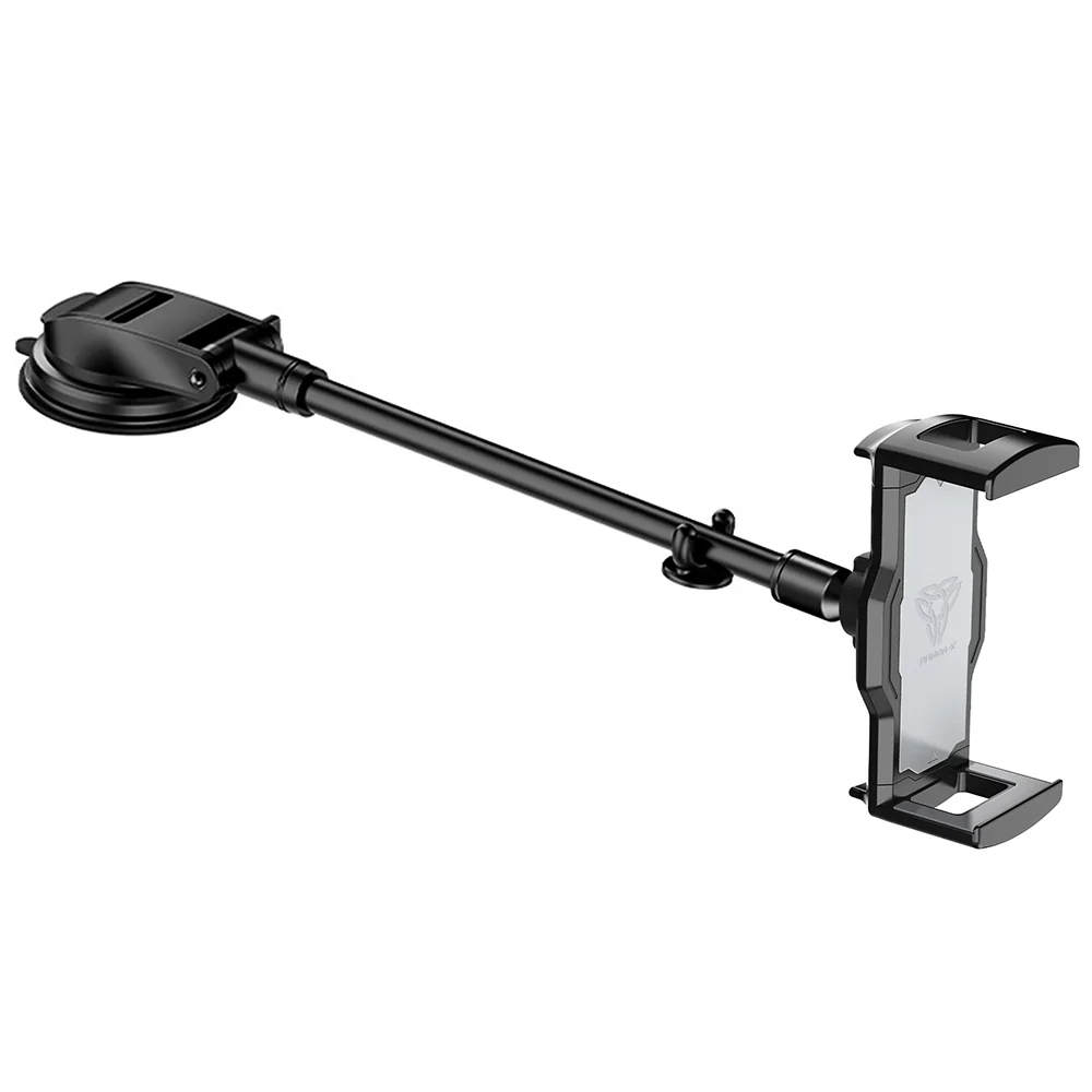 UCT-X172 | Truck / Work Van / Bus Dashboard Extra Long Suction Cup Universal Mount for ELD & Fleets | Design for iPad, Galaxy Tab & Tablet