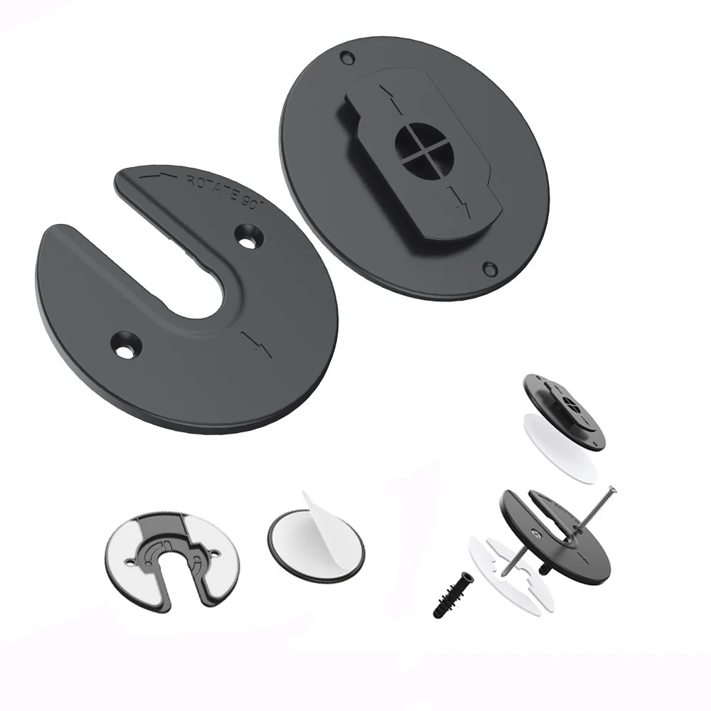 UNM-WL01 | Universal Wall Mount Adjustable 90 Degrees Rotating Fit for Tablet / Mobile Phone / WIFI Router - Image 5