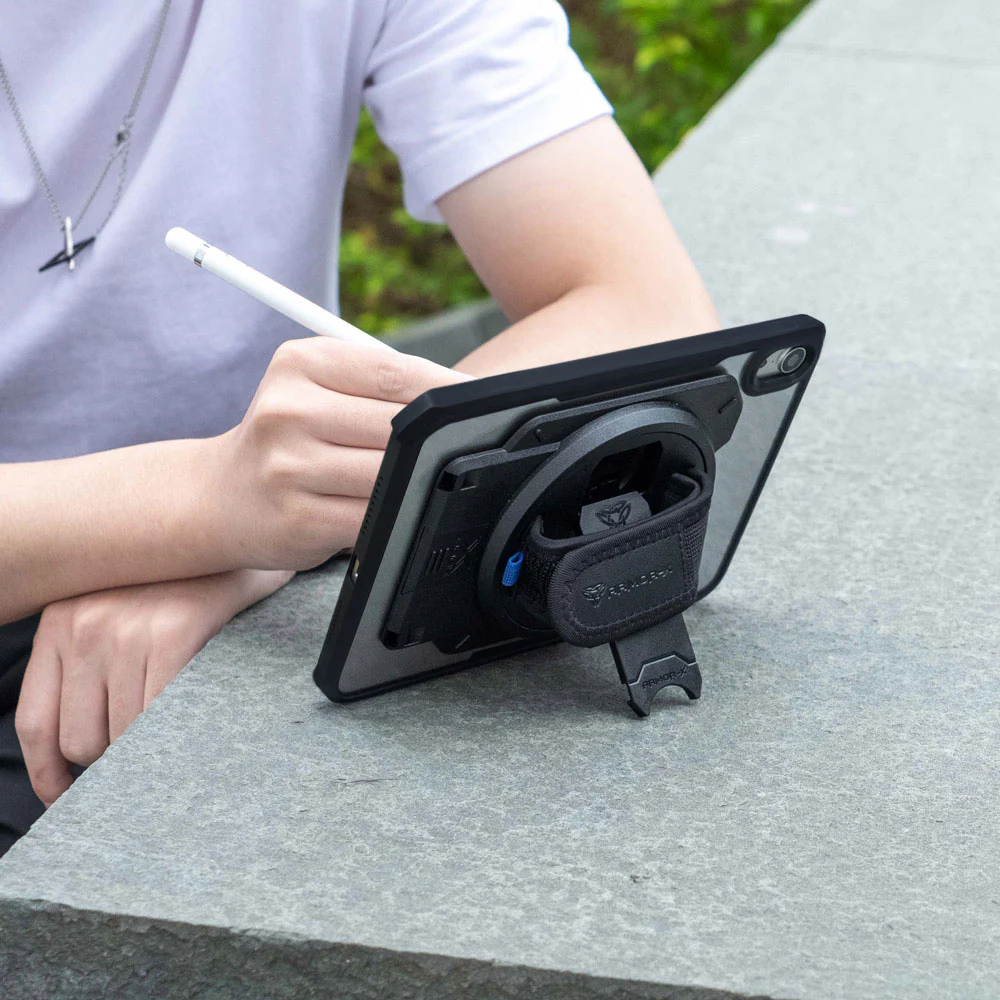 UNT1 | Adhesive X-DOCK Universal Adaptor for 7-9" Tablet With Hand Strap & Kick-Stand - Image 3