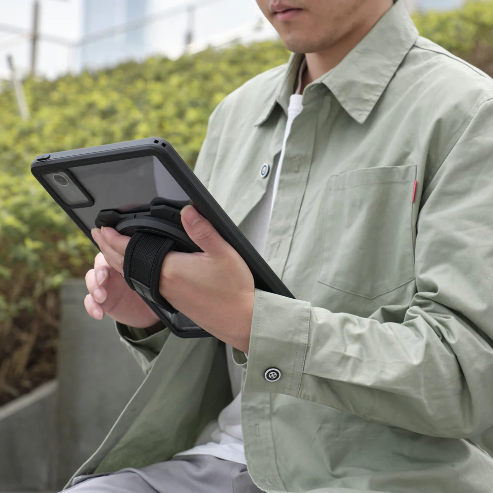 UNT2 | Adhesive X-DOCK Universal Adaptor for 9-12" Tablet With Hand Strap & Kick-Stand - Image 4