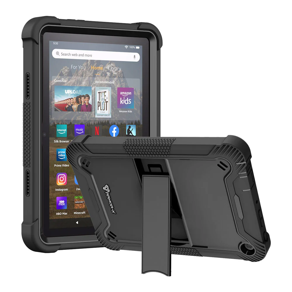 VPN-AZ-HD8G12 | Amazon Fire HD 8 / HD 8 Plus 2022 | 3 layers Protective Rugged Case with kick-stand