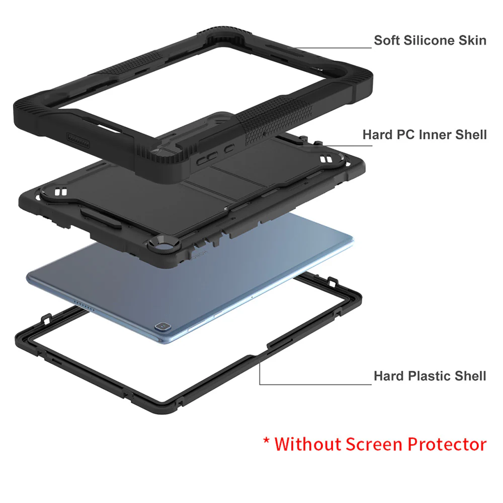 VPN-HR-X8 | Honor Pad X8 | 3 layers Protective Rugged Case with kick-stand - Image 6