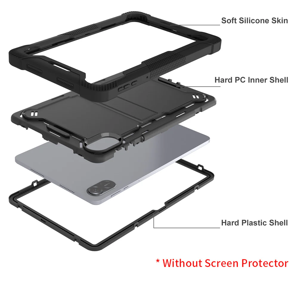 VPN-HR-X9 | Honor Pad X9 11.5" | 3 layers Protective Rugged Case with kick-stand - Image 6