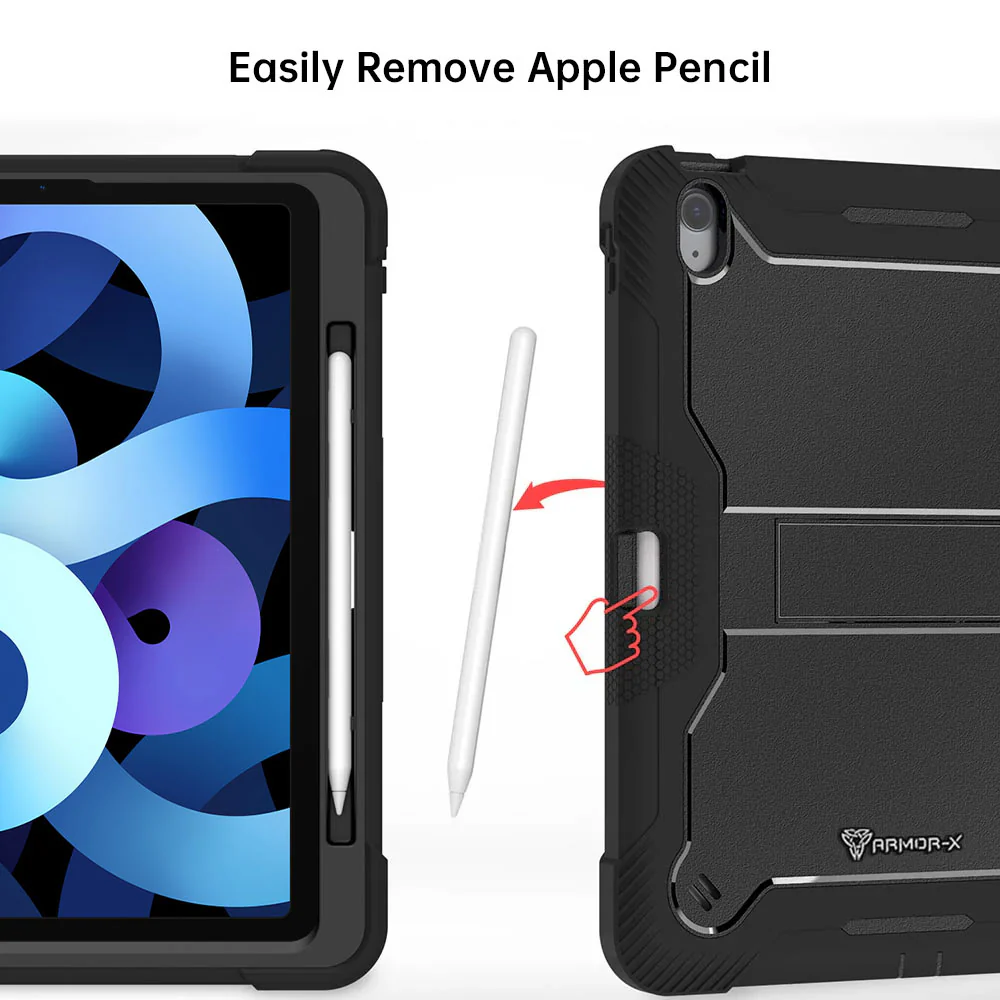 VPN-iPad-A5 | iPad Air 4 2020 / iPad Air 5 2022 | 3 layers Protective Rugged Case with kick-stand - Image 7