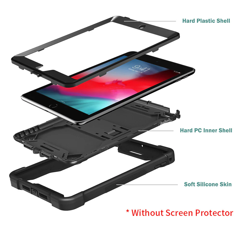 VPN-iPad-M54 | iPad mini 5 / mini 4 | 3 layers Protective Rugged Case with kick-stand - Image 6