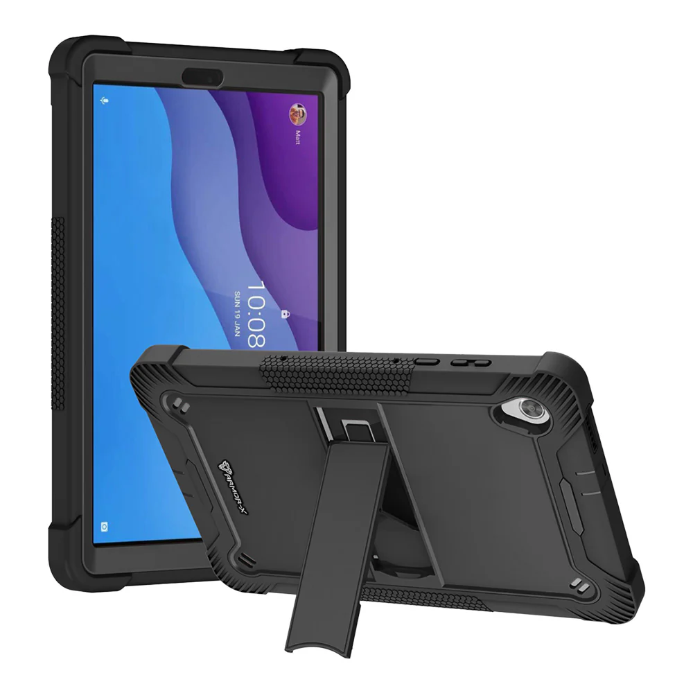VPN-LN-M10HD2 | Lenovo Tab M10 HD (2nd Gen) TB-X306F | 3 layers Protective Rugged Case with kick-stand