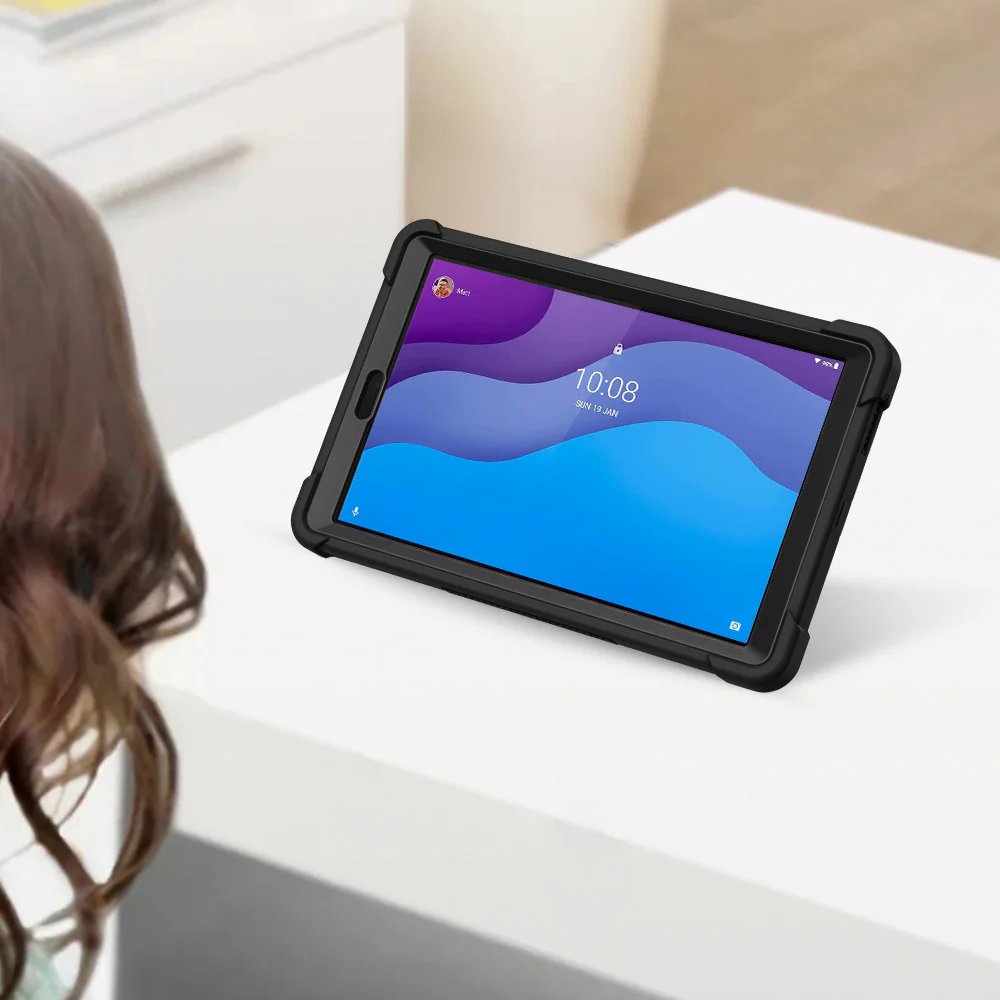 VPN-LN-M10HD2 | Lenovo Tab M10 HD (2nd Gen) TB-X306F | 3 layers Protective Rugged Case with kick-stand - Image 10