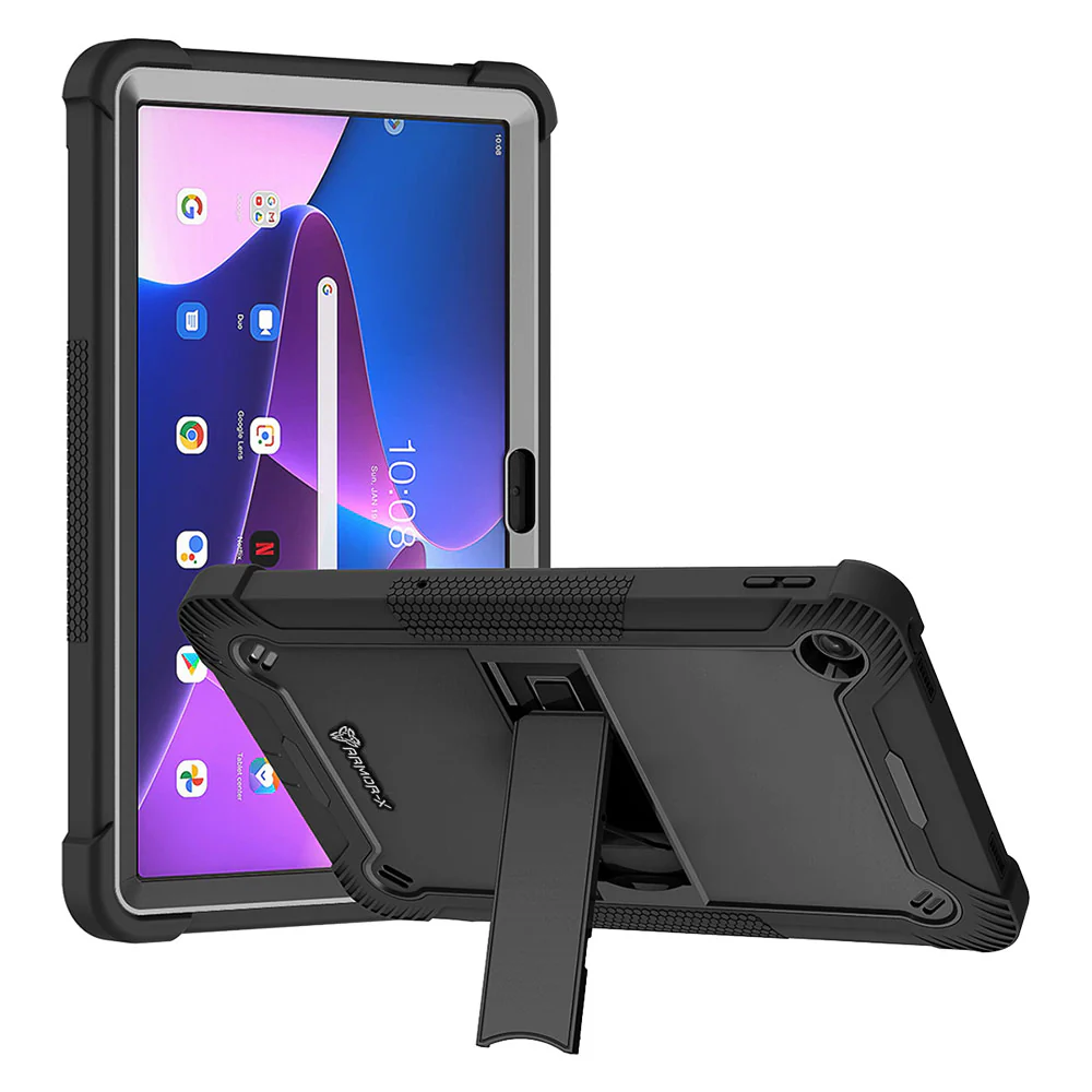 VPN-LN-M10P3 | Lenovo Tab M10 Plus ( Gen3 ) TB125 / TB128 | 3 layers Protective Rugged Case with kick-stand