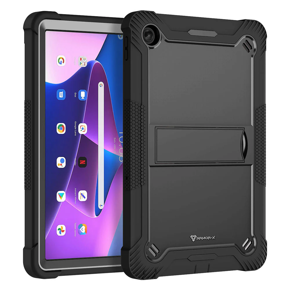 VPN-LN-M10P3 | Lenovo Tab M10 Plus ( Gen3 ) TB125 / TB128 | 3 layers Protective Rugged Case with kick-stand - Image 8