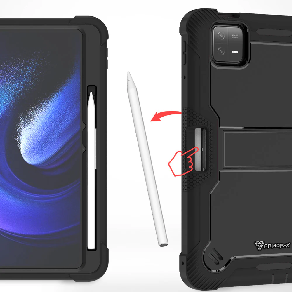 VPN-Mi-PAD6 | Xiaomi Pad 6 / 6 Pro | 3 layers Protective Rugged Case with kick-stand - Image 10