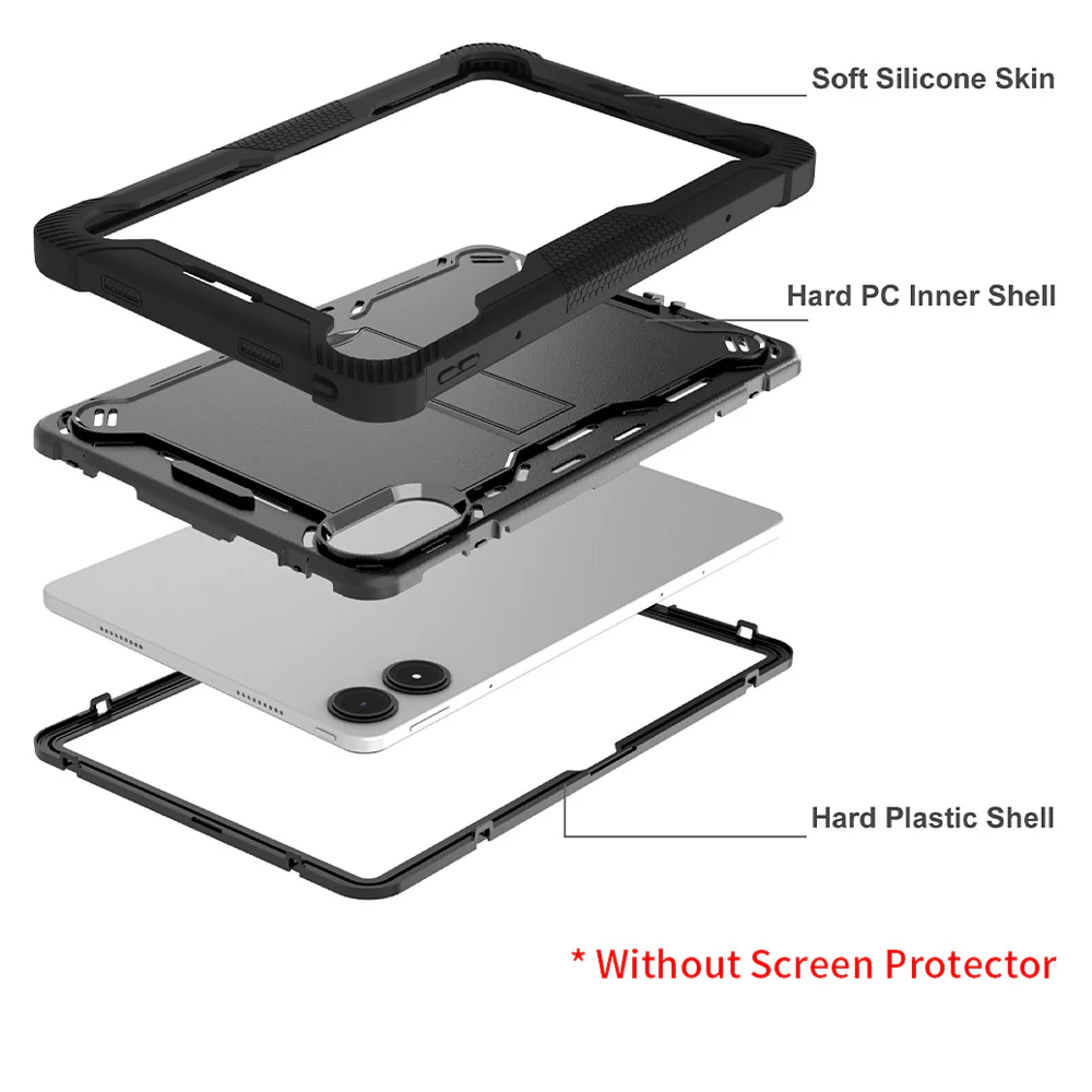 VPN-Mi-RMP2PR | Xiaomi Redmi Pad 2 Pro | 3 layers Protective Rugged Case with kick-stand - Image 6