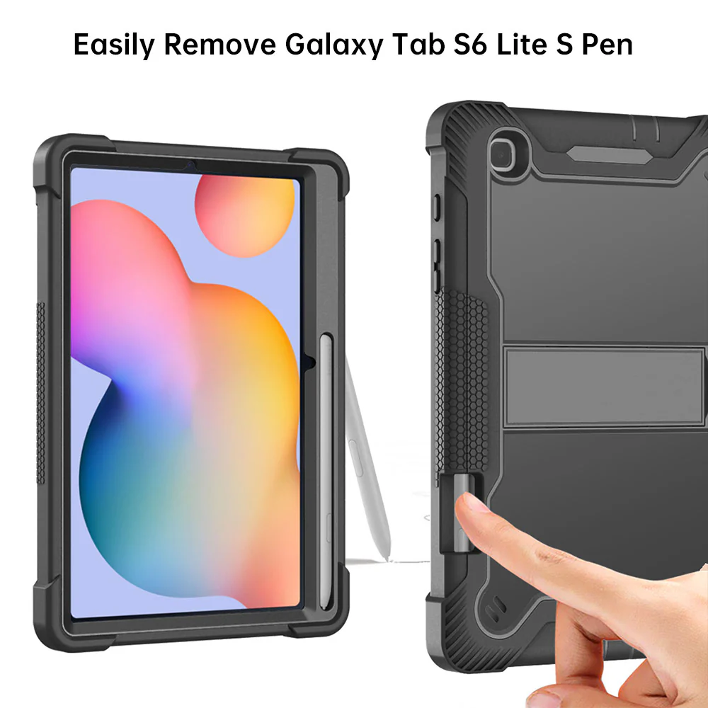 VPN-SS-P610 | Samsung Galaxy Tab S6 Lite SM-P620 P625 (2024) / SM-P613 P619 (2022) / SM-P610 P615 (2020) | 3 layers Protective Rugged Case with kick-stand - Image 7