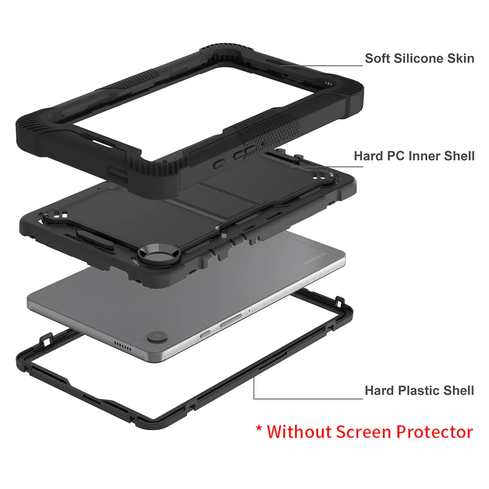 VPN-SS-X135 | Samsung Galaxy Tab A11 ( 8.7" ) SM-X133 / SM-X135 | 3 layers Protective Rugged Case with kick-stand - Image 6
