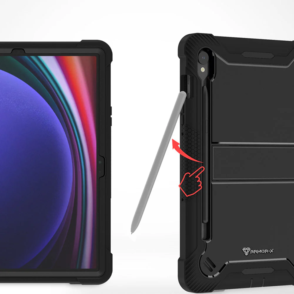 VPN-SS-X710 | Samsung Galaxy Tab S9 FE SM-X510 X516 X518 | 3 layers Protective Rugged Case with kick-stand - Image 10