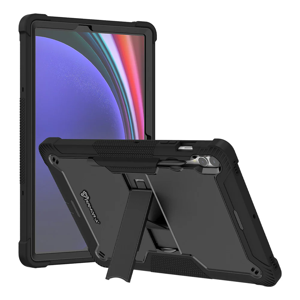VPN-SS-X810 | Samsung Galaxy Tab S10+ S10 Plus SM-X820 / X826B | 3 layers Protective Rugged Case with kick-stand