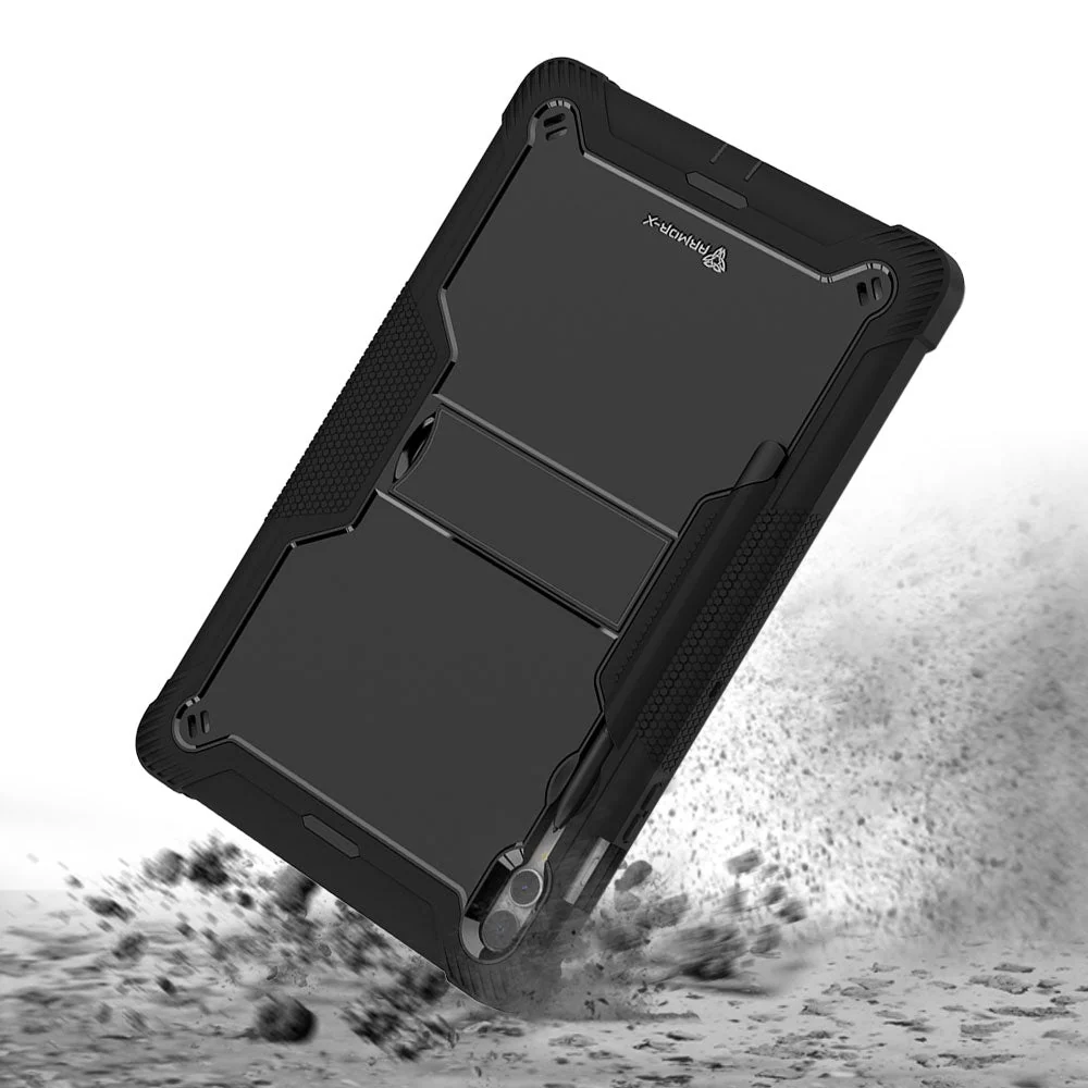 VPN-SS-X810 | Samsung Galaxy Tab S9 FE+ S9 FE Plus SM-X610 X616 X618 | 3 layers Protective Rugged Case with kick-stand - Image 6