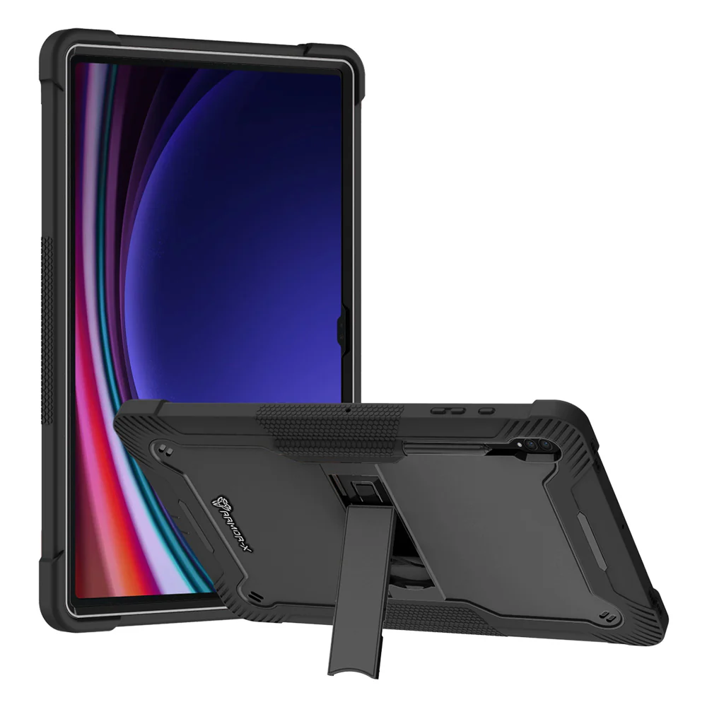 VPN-SS-X910 | Samsung Galaxy Tab S8 Ultra SM-X900 / X906 | 3 layers Protective Rugged Case with kick-stand