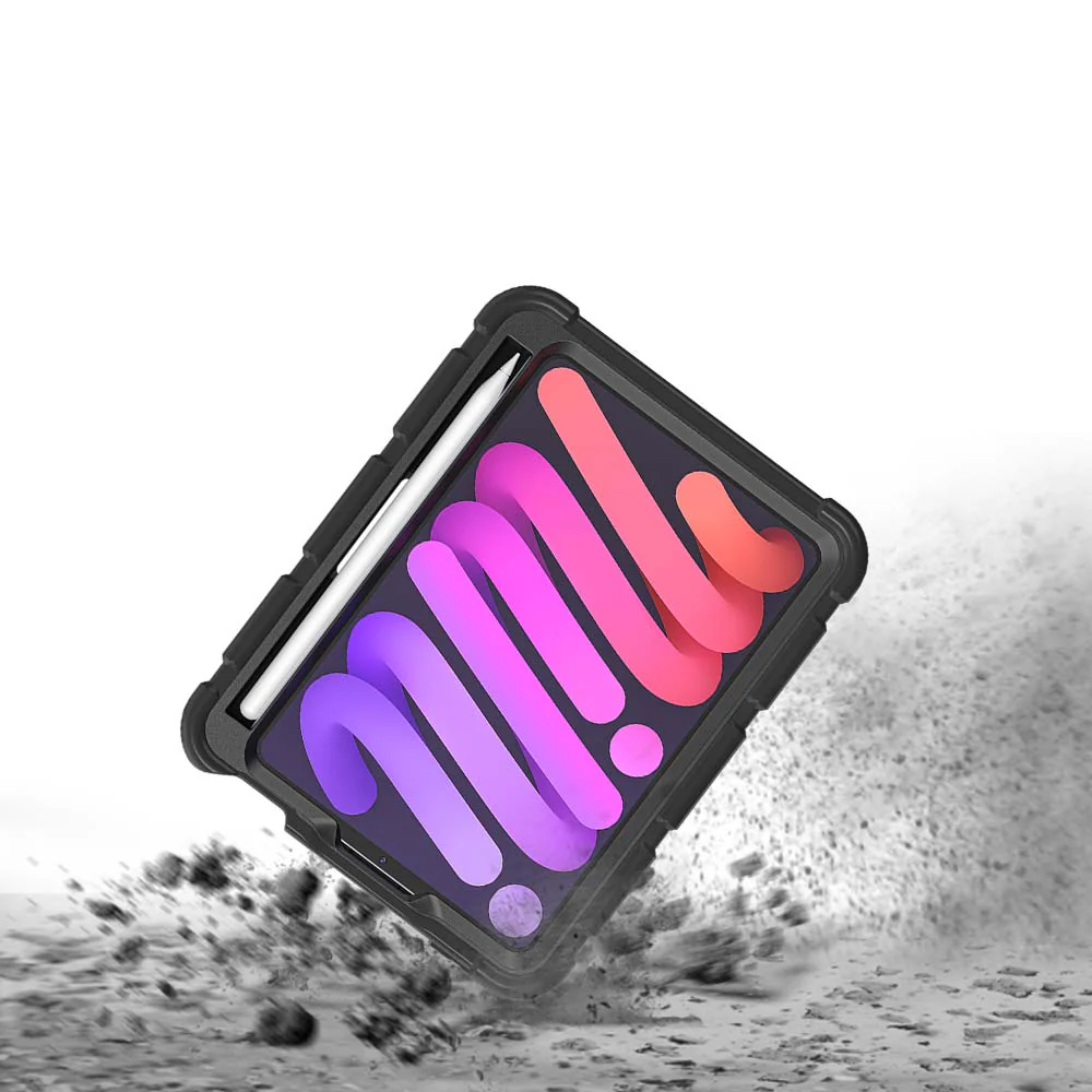 VRN-iPad-M6 | iPad mini 6 | 3 layers Protective Rugged Case with kick-stand - Image 2