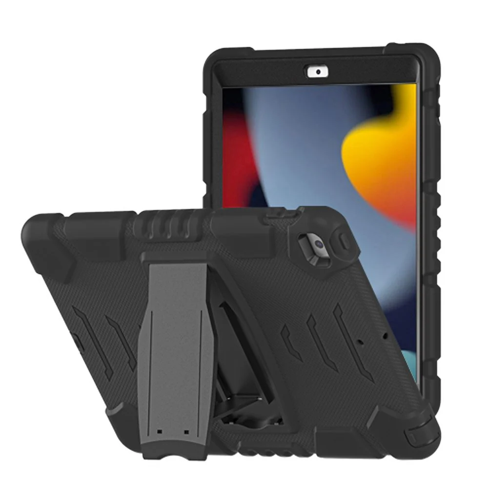VRN-iPad-N4 | iPad 10.2 (7th & 8th & 9th Gen.) 2019 / 2020 / 2021 | 3 layers Protective Rugged Case with kick-stand