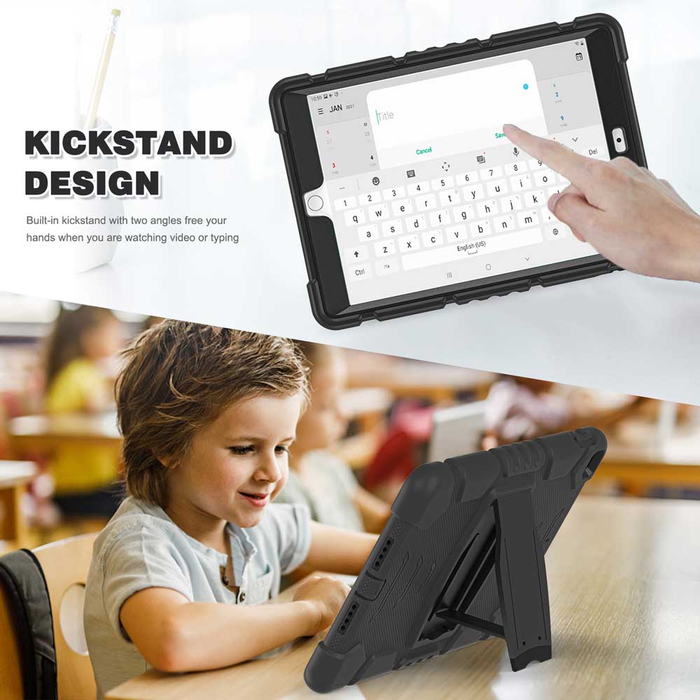 VRN-iPad-N4 | iPad 10.2 (7th & 8th & 9th Gen.) 2019 / 2020 / 2021 | 3 layers Protective Rugged Case with kick-stand - Image 5