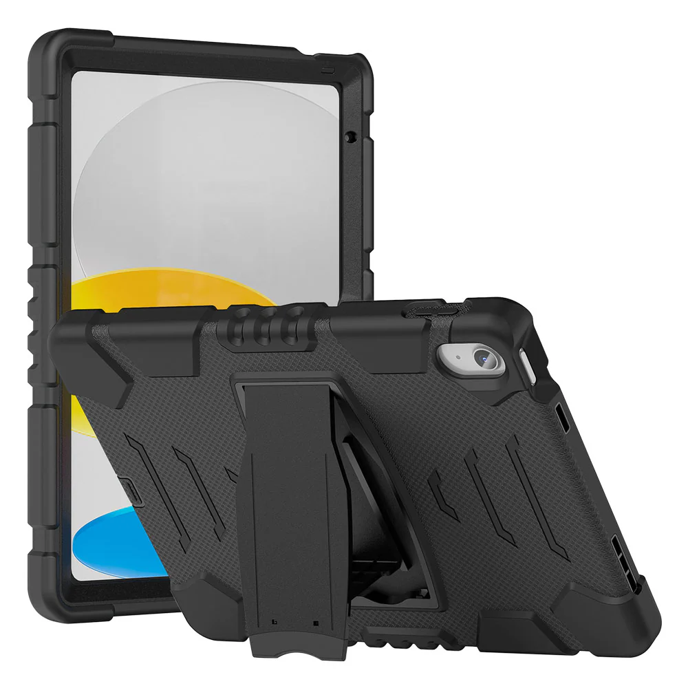 VRN-iPad-N5 | iPad 10.9 (10th Gen.) | 3 layers Protective Rugged Case with kick-stand