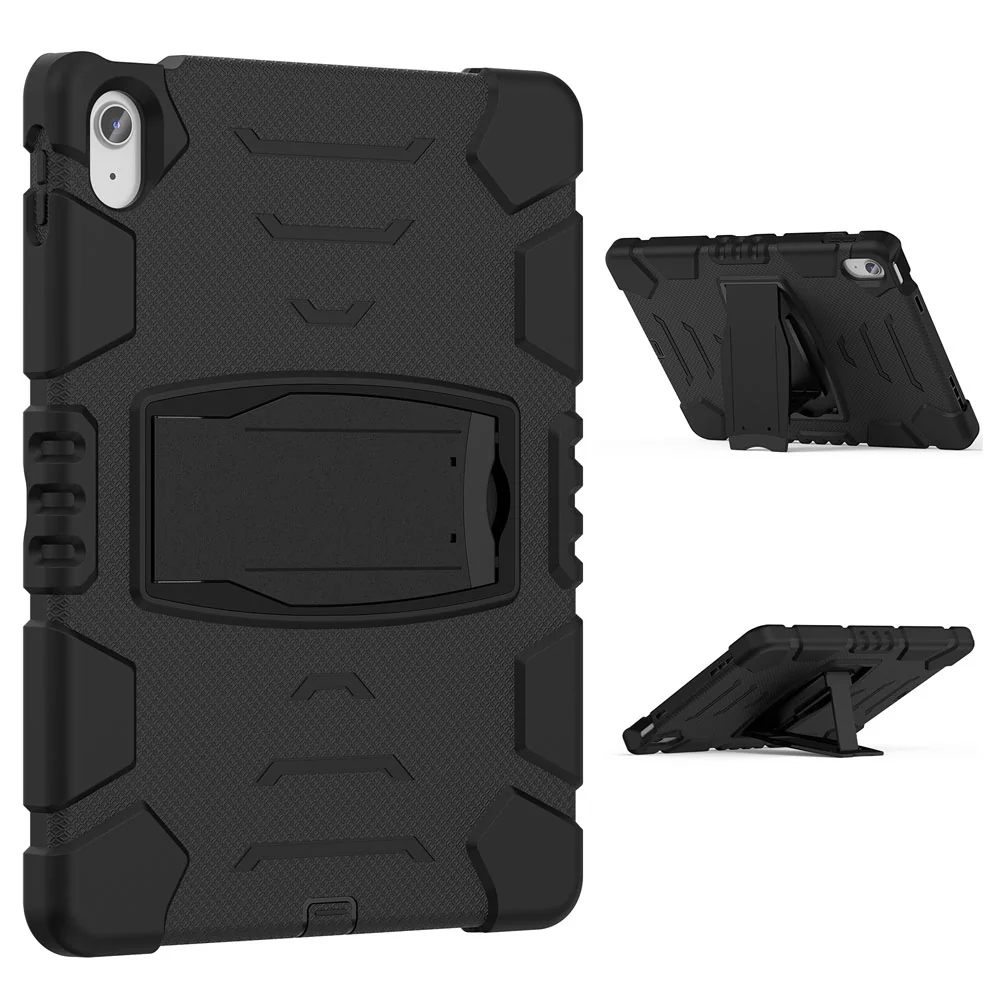 VRN-iPad-N5 | iPad 10.9 (10th Gen.) | 3 layers Protective Rugged Case with kick-stand - Image 4