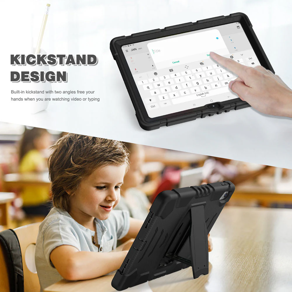 VRN-iPad-N5 | iPad 10.9 (10th Gen.) | 3 layers Protective Rugged Case with kick-stand - Image 5
